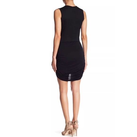 YOUNG FABULOUS & BROKE Cadler Ruched Dress Black - Picture 2 of 9